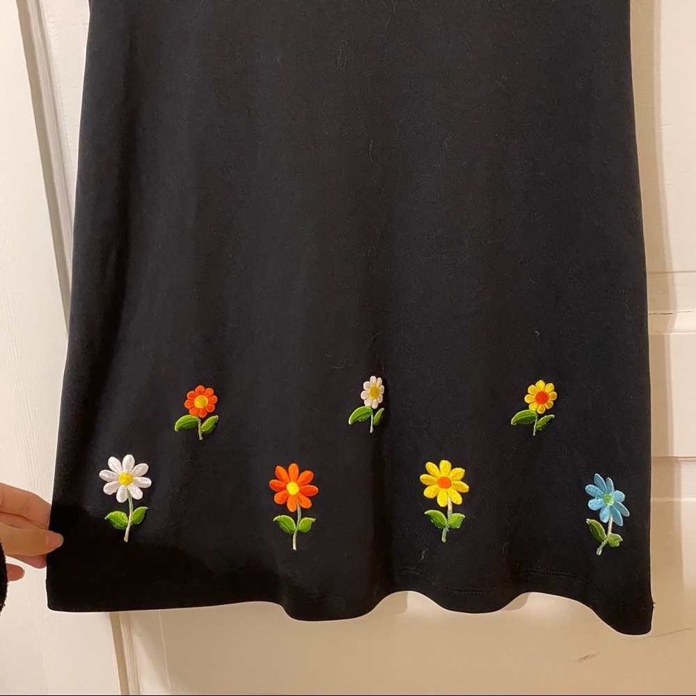 💔SOLD 💔 Vintage 90s Rampage black daisy dress - Picture 2 of 9